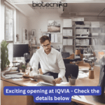 Associate Consultant IQVIA Opening – BSc, MSc Life Science Candidates Apply Now BSc MSc LifeScience Job