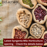 Latest MSc Horticulture Job