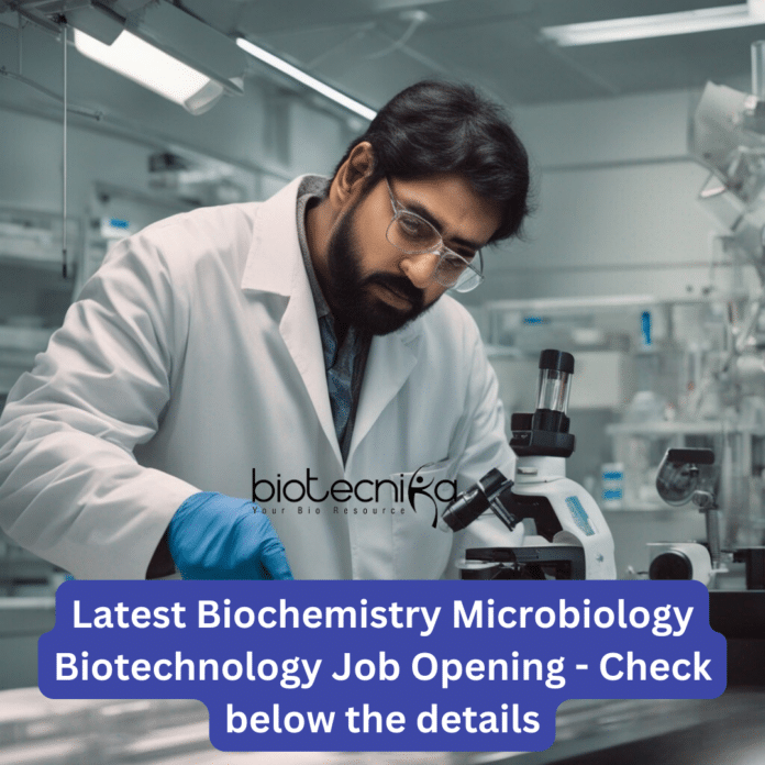 NIPER Hajipur JRF Vacancy - Biochem, Microbiology & Biotech