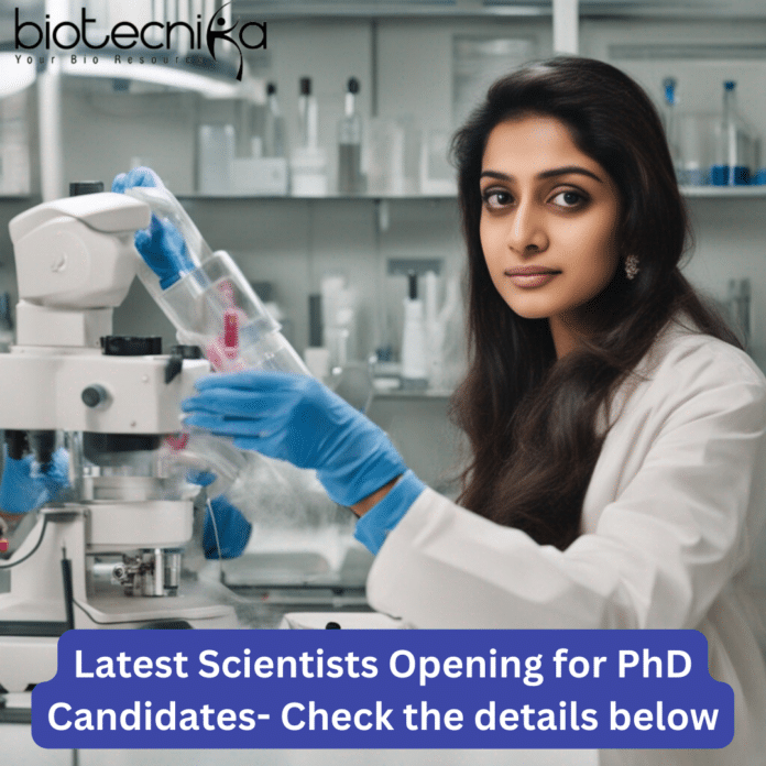 Latest PhD Scientist Jobs