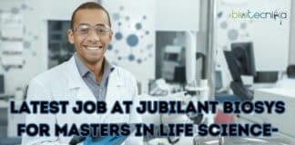 Jubilant Hiring Life Science