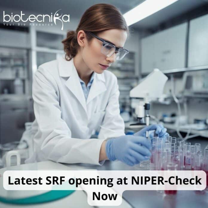 NIPER SRF RA Job