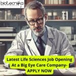 Latest Life Sciences Job
