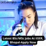 Latest BSc/MSc Jobs