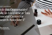 Grab this Opportunity! Walk-in Interview at Tata Memorial Centre for Research Associate ACTREC Research Associate Jobs - MSc Biotech & Life Sciences, Attend Walk-In