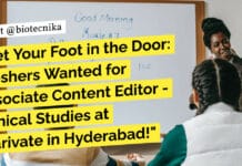 Get Your Foot in the Door: Freshers Wanted for Associate Content Editor – Clinical Studies at Clarivate in Hyderabad! "Get Your Foot in the Door: Freshers Wanted for Associate Content Editor - Clinical Studies at Clarivate in Hyderabad!"