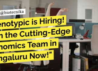 "Genotypic is Hiring! Join the Cutting-Edge Genomics Team in Bengaluru Now!"
