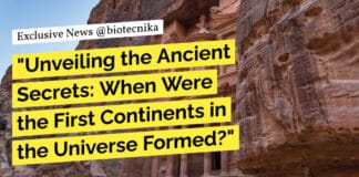 When Were the First Continents in the Universe