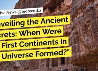 When Were the First Continents in the Universe
