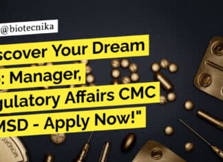 "Discover Your Dream Job: Manager, Regulatory Affairs CMC at MSD - Apply Now!"