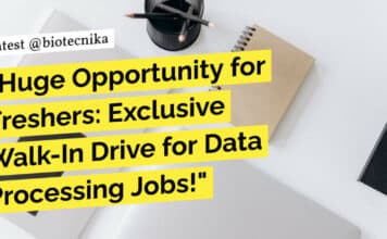 Huge Opportunity for Freshers at Infosys: Exclusive Walk-In Drive for Data Processing Jobs! Infosys Freshers Job - Data Processing Jobs