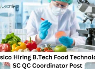 B.Tech Food Technology Job