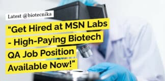 MSN Labs Biotech QA