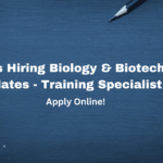Sartorius Hiring Biology & Biotechnology Candidates – Training Specialist Post Sartorius Hiring Biology & Biotechnology