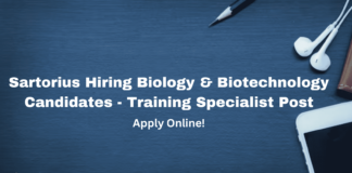 Sartorius Hiring Biology & Biotechnology