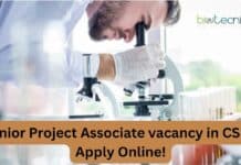 CSIR Project Associate vacancy