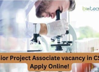 CSIR Project Associate vacancy
