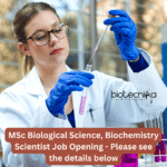 Latest MSc Biochemistry Job