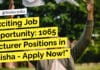 SSB Odisha Recruitment 2023 - Lecturer Positions Available