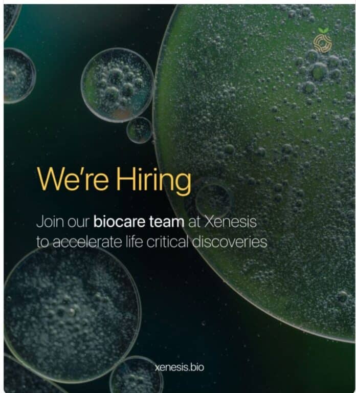Xenesis Hiring MSc/PhD Candidates For Research Associate/Scientist (Cyanobacteria) Role