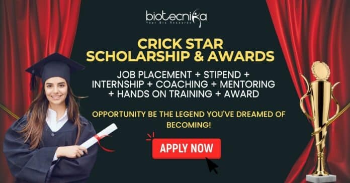 Crick Star Scholarship & Award