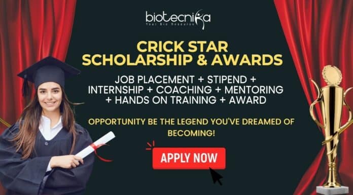 Crick Star Scholarship & Award