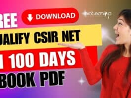 Qualify CSIR NET in 100 Days