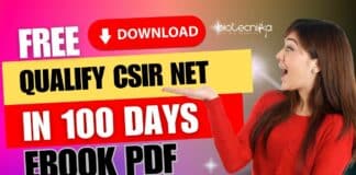 Qualify CSIR NET in 100 Days