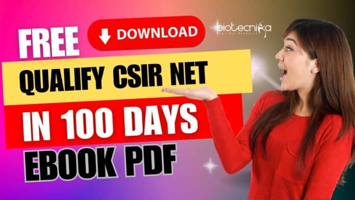 Qualify CSIR NET in 100 Days