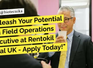 "Unleash Your Potential as a Field Operations Executive at Rentokil Initial UK - Apply Today!"