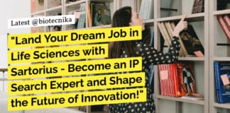 "Land Your Dream Job in Life Sciences with Sartorius - Become an IP Search Expert and Shape the Future of Innovation!"