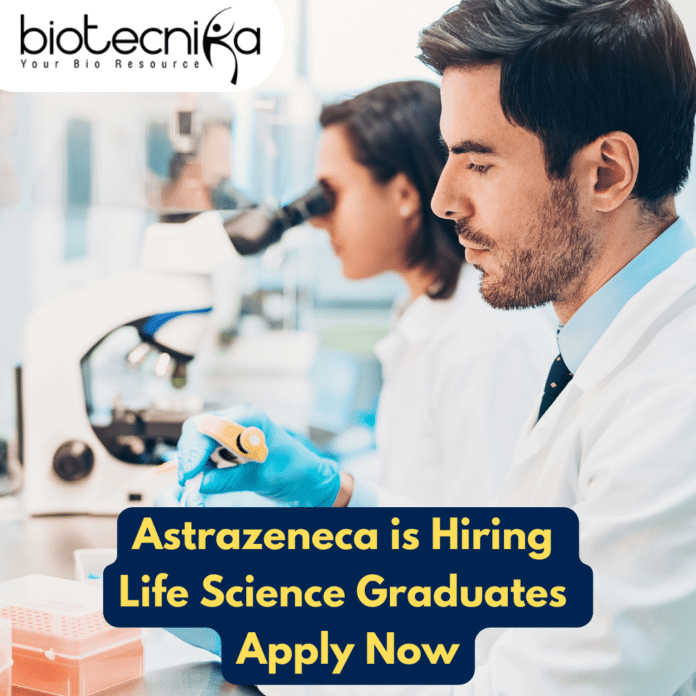 Latest job for life science graduates