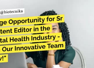 "Huge Opportunity for Sr Content Editor in the Digital Health Industry - Join Our Innovative Team Now!"