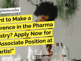 Novartis Biology Job - MSc & BSc Candidates Apply
