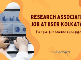 Research Associate For Life Science at IISER Kolkata - Appy Now