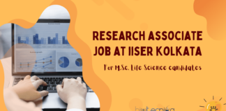 Research Associate For Life Science at IISER Kolkata - Appy Now
