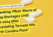 Pfizer Warns of Drug Shortages Until Mid-2024 After Devastating Tornado Hits North Carolina Plant "Breaking: Pfizer Warns of Drug Shortages Until Mid-2024 After Devastating Tornado Hits North Carolina Plant"