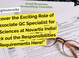 Associate QC Specialist For Life Sciences at Novartis India