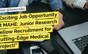 "Exciting Job Opportunity at MAHE: Junior Research Fellow Recruitment for Cutting-Edge Medical Project!"