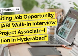 "Exciting Job Opportunity at NIAB! Walk-In Interview for Project Associate-I Position in Hyderabad"