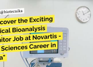 "Discover the Exciting Clinical Bioanalysis Monitor Job at Novartis - Life Sciences Career in India"