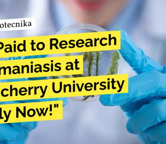 "Get Paid to Research Leishmaniasis at Pondicherry University - Apply Now!"