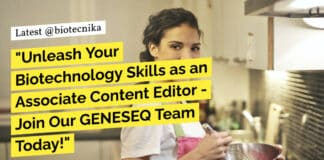 "Unleash Your Biotechnology Skills as an Associate Content Editor - Join Our GENESEQ Team Today!"