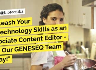 "Unleash Your Biotechnology Skills as an Associate Content Editor - Join Our GENESEQ Team Today!"