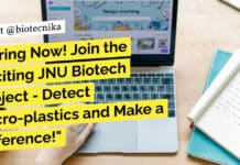 Hiring Now! Join the Exciting JNU Biotech Project – Detect Micro-plastics and Make a Difference! "Hiring Now! Join the Exciting JNU Biotech Project - Detect Micro-plastics and Make a Difference!"