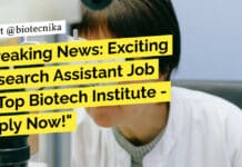Research Assistant Biotech Amity Institute of Molecular Medicine and Stem Cell Research