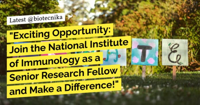 NII Delhi MSc MTech Life Sciences Research Fellow Job - Applications Invited