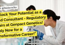"Unlock Your Potential as a Lead Consultant - Regulatory Affairs at Genpact Genetics! Apply Now for a Transformative Career!"