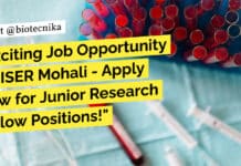 "Exciting Job Opportunity at IISER Mohali - Apply Now for Junior Research Fellow Positions!"