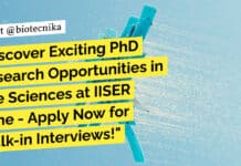 IISER Pune PhD Life Sciences Research Recruitment - Apply Now!